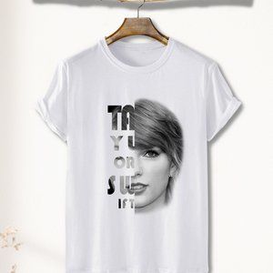 Taylor Swift Face T-Shirt Cotton Men's- Tsylor Swift Lover 2023